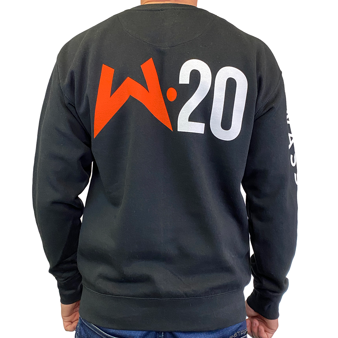 Crew Neck Sweatshirt in Black