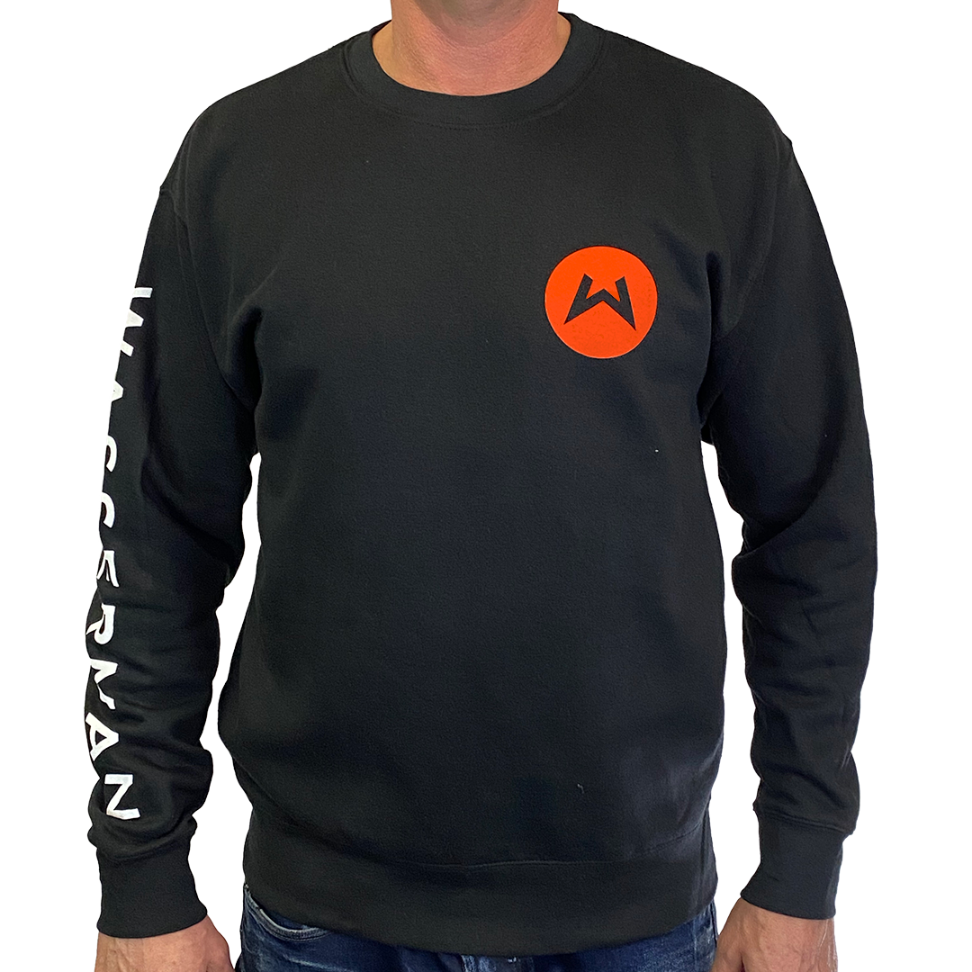 Crew Neck Sweatshirt in Black