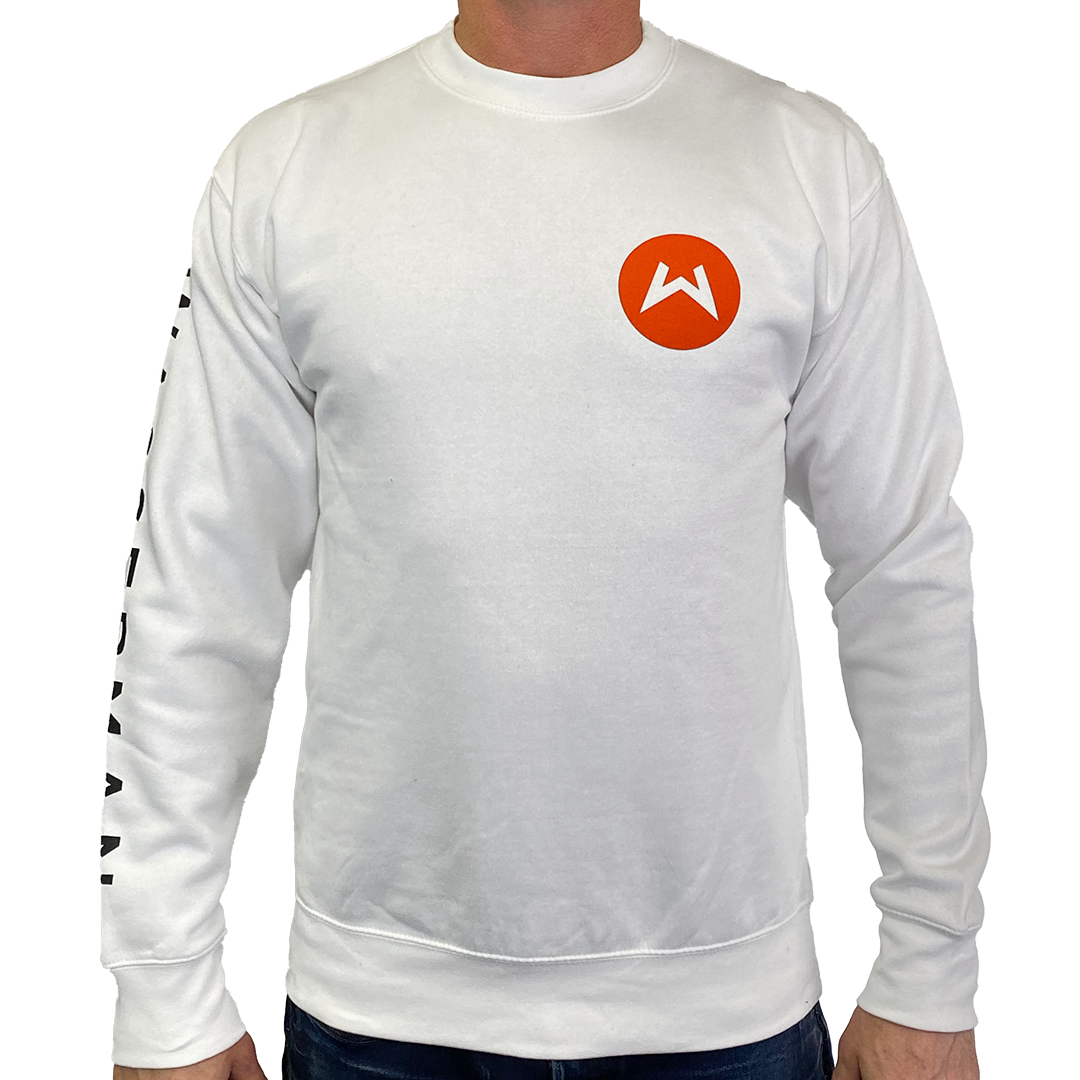 Crew Neck Sweatshirt in White