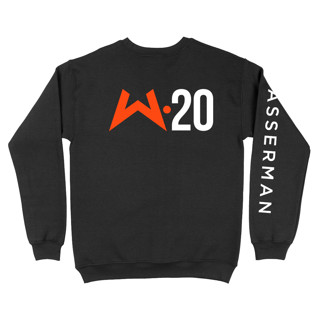 Crew Neck Sweatshirt in Black