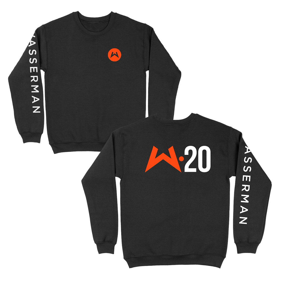 Crew Neck Sweatshirt in Black