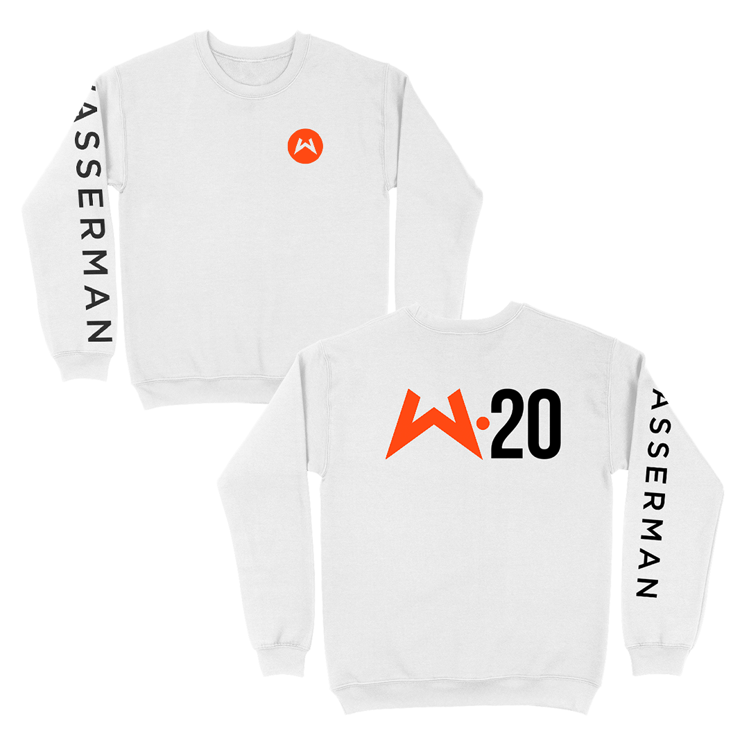 Crew Neck Sweatshirt in White