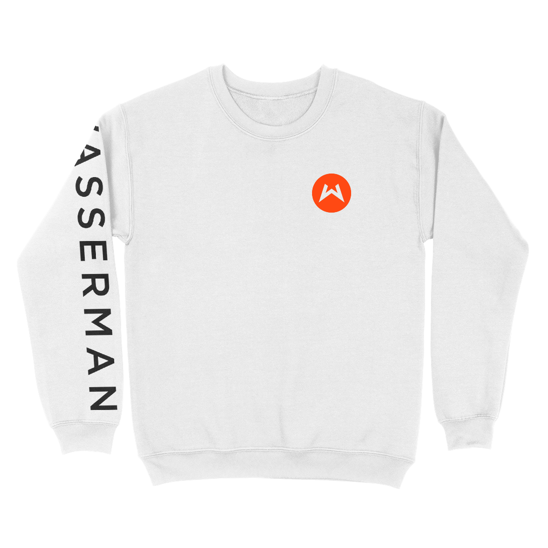 Crew Neck Sweatshirt in White