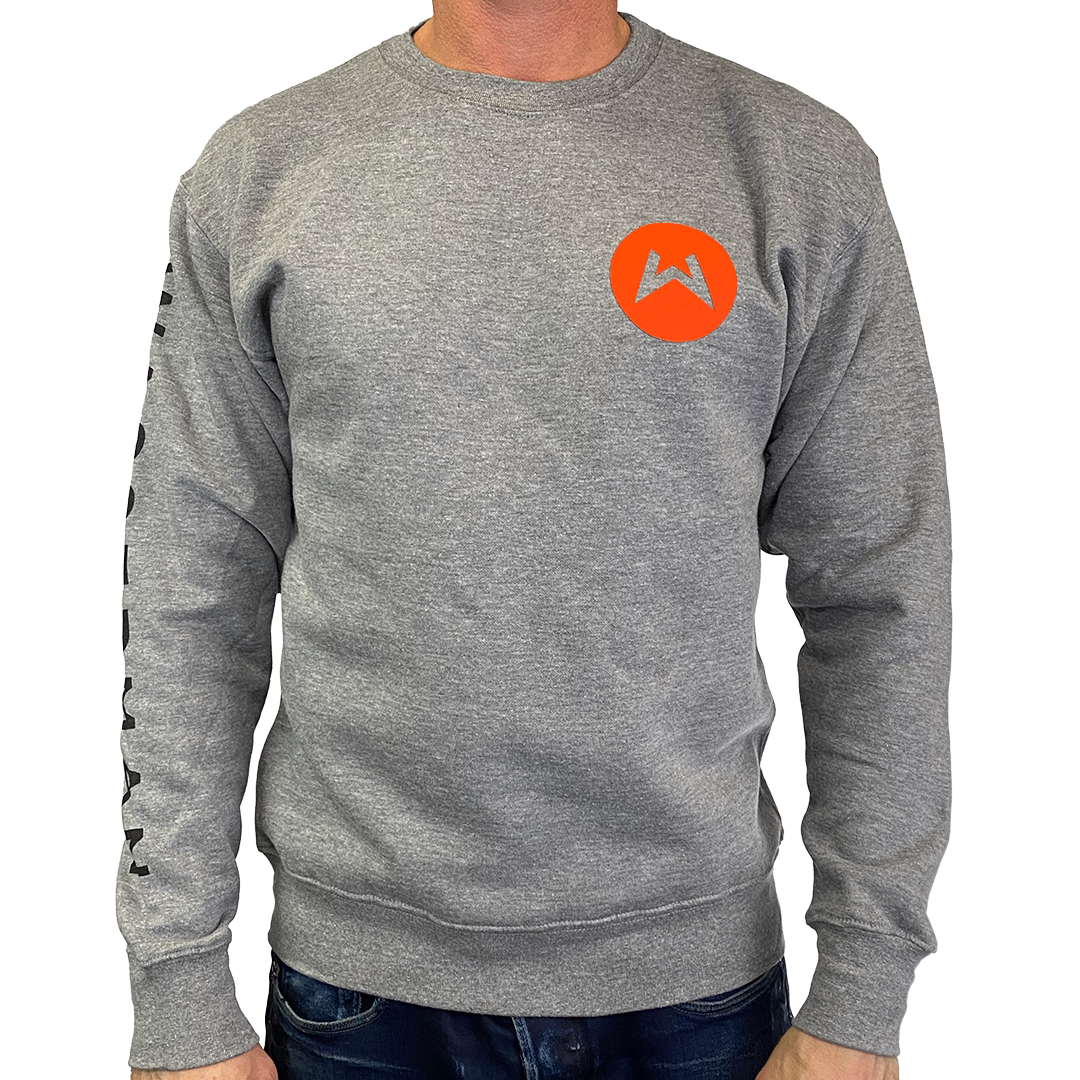 Crew Neck Sweatshirt in Heather Grey