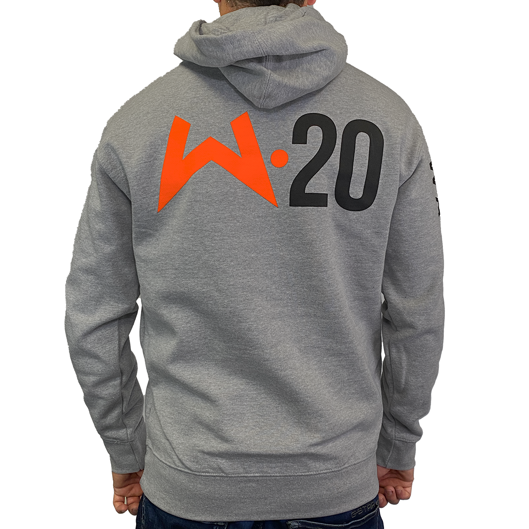 Pullover Hoodie in Heather Grey