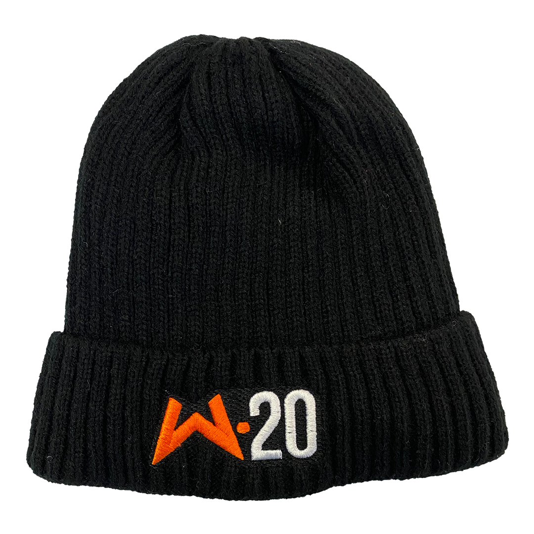 Ribbed Pattern Beanie in Black