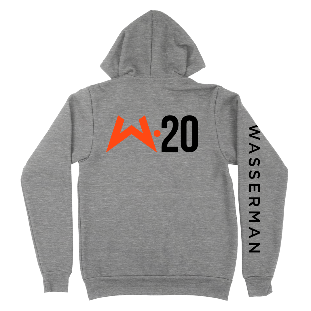 Zipper Hoodie in Heather Grey