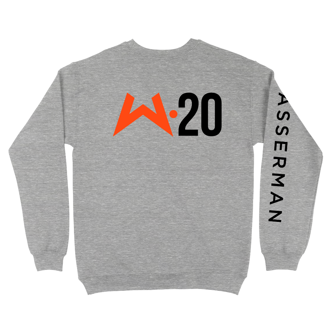 Crew Neck Sweatshirt in Heather Grey