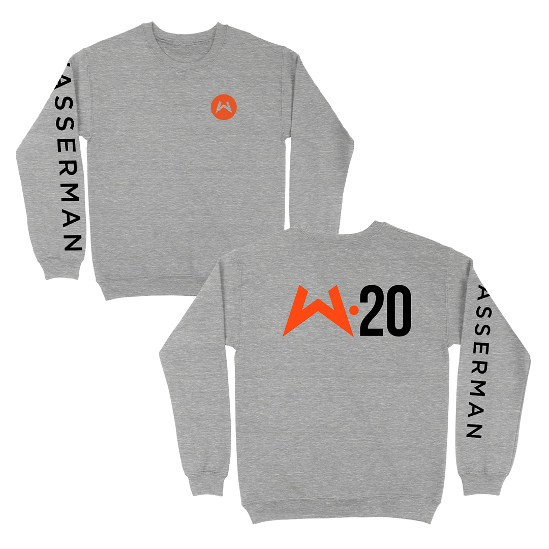 Crew Neck Sweatshirt in Heather Grey