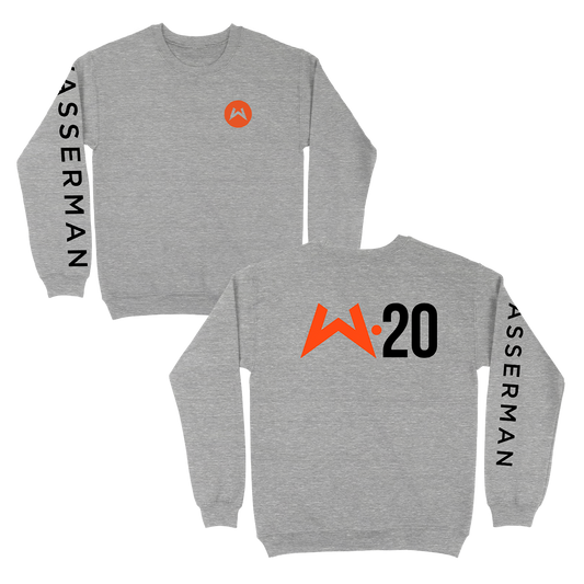 Crew Neck Sweatshirt in Heather Grey