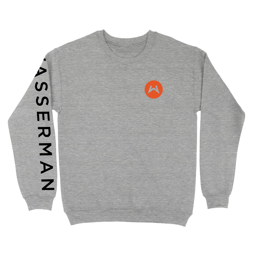 Crew Neck Sweatshirt in Heather Grey