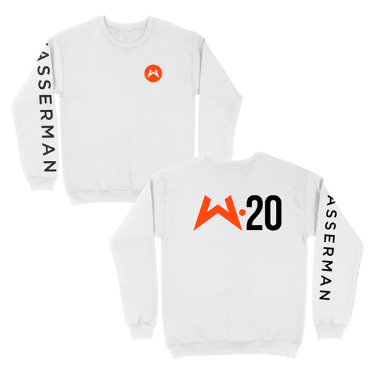 Crew Neck Sweatshirt in White